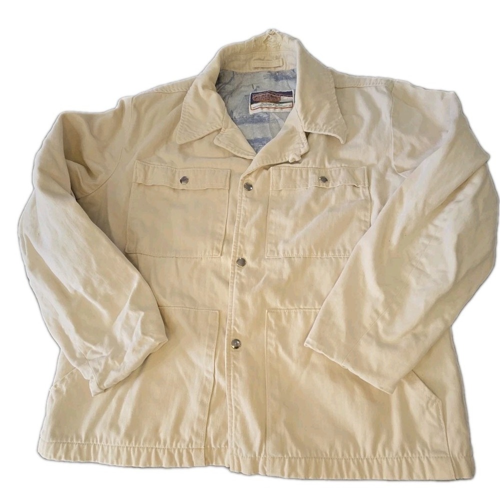 Vtg Mighty-Mac Boatwear Fashion For Fun Jacket Distressed Flawed Mens XL As Is